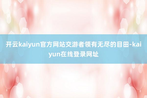 开云kaiyun官方网站交游者领有无尽的目田-kaiyun在线登录网址