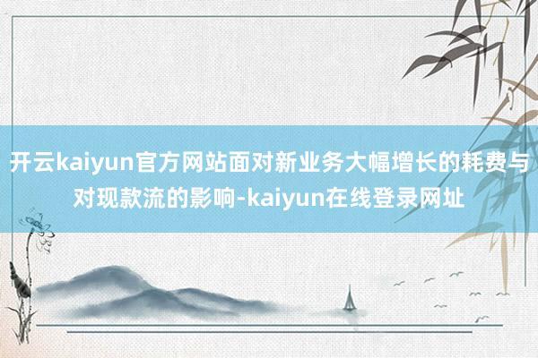 开云kaiyun官方网站面对新业务大幅增长的耗费与对现款流的影响-kaiyun在线登录网址